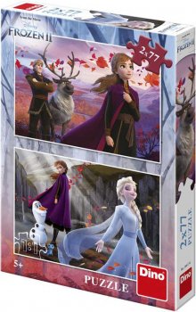 DINO Puzzle Frozen II (Ledov Krlovstv) 2x77 dlk 26x18cm skl