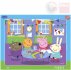 DINO Puzzle deskov Prastko Peppa Pig ve kolce 32x24cm sklda