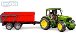 BRUDER 02057 (2057) Set traktor John Deere 6920 + sklpc valn
