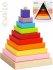 CUBIKA DEVO Baby Pyramida duhov navlkac stavebnice set 9 dl