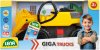 LENA Auto Bagr Giga Trucks luto-ern plast 80cm na psek v kra