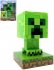 Stoln lampika Minecraft Creeper Icon Light 10cm na baterie zel