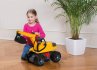 LENA Auto Bagr Giga Trucks luto-ern plast 80cm na psek v kra