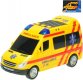 Auto ambulance 18cm sanitka na baterie na setrvank Svtlo Zvuk