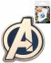 Odznak Avengers logo 2,5cm kovov v sku