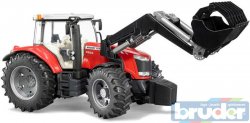 BRUDER 03047 (3047) Traktor MF Massey Ferguson eln naklada PL