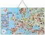 WOODY DEVO Hra mapa Evropy 3v1 naun puzzle skldaka 75x45cm