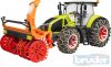 BRUDER 03017 Traktor Claas Axion 950 set se snnou frzou a et