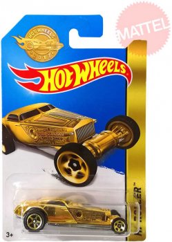 MATTEL Hot Wheels zlat autko 8cm anglik 1:64 Hi-Roller na k