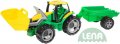 LENA Traktor plastov zelen set se lc a pvsem 110cm v kra