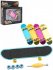 Skateboard mini roubovac 9cm prkno s doplky v krabice 4 barv