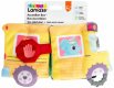 LAMAZE Leporelo autobus baby rozkldac autko textiln pro mim