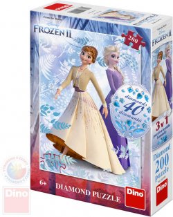 DINO Puzzle diamond Frozen II (Ledov Krlovstv) 200 dlk skl