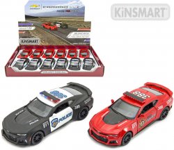 KINSMART Auto model 1:38 Chevrolet Camaro policie / hasii kov P