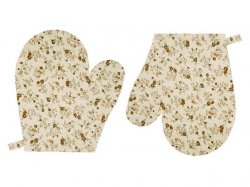 Dtsk chapky Drobn kvtky na smetanov - sada 2ks