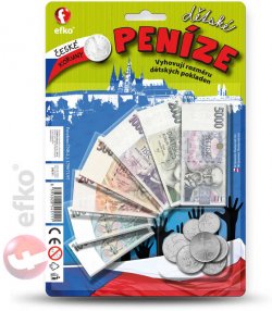 EFKO Peníze dětské CZ set na kartě (české koruny) [60212]