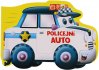 Knížka dětské leporelo tvarované Policejní auto 20x20cm
