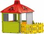 Domeček dětský plastový zahradní hrací 158x132x107cm s plotem