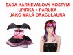 SADA Kostým upírka + paruka - jako malá Draculaura SADA Kostým upírka + paruka - jako malá Draculaura