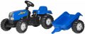 ROLLY TOYS Traktor dtsk lapac Rolly Kids modr set s vlekou