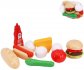 Fast Food makety potravin hern set rychl oberstven plast v s