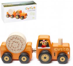 CUBIKA DEVO Magnetick set traktor s vlekou a nkladem *DEVN