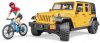 BRUDER 02543 Auto Jeep Wrangler Rubicon Unlimited set s kolem a