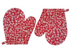 Dtsk chapky Kopretinky na erven - sada 2ks