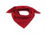Motorkářský bavlněný šátek červený, černý puntík 8mm