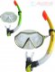 ACRA Potápěčské brýle pro dospělé set se šnorchlem do vody na bl