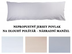 Nepropustn jersey povlak na dlouh polt 55x180cm