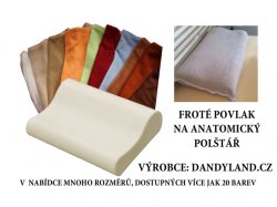 Frot povlak na anatomick polt 40x50cm (50x40cm)