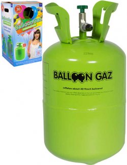 BalloonGaz Helium 250l jednorzov na plnn a 30ks latexovch