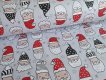 Bavlněná látka vánoční metráž šíře 240 cm - Mikuláš x Santa