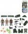 Vojáci army herní set 3 plastové figurky vojenské se zbraněmi a