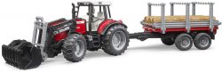 BRUDER 02046 (2046) Set traktor naklada Massey Ferguson 7480 +