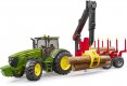 BRUDER 03054 (3054) Set traktor John Deere 7930 + přepravník na