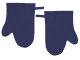 Kuchysk bavlnn chapky 2 ks - modr (indigo)