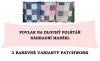 Povlak na dlouh polt 45x120cm - Patchwork v kombinaci s UNI