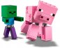 LEGO MINECRAFT Velk figurka Prase a mal zombie 21157 STAVEBNIC