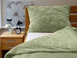 Mikroplyov povleen 140x200, 70x90cm olivov zelen