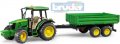 BRUDER 02108 (2108) Traktor John Deere 5115M set s valníkem mode