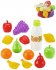 ECOIFFIER Baby ovoce a zelenina v sce makety potravin set 13ks