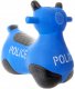 Hopsadlo gumové Motorka policejní modré set baby skákadlo s pump