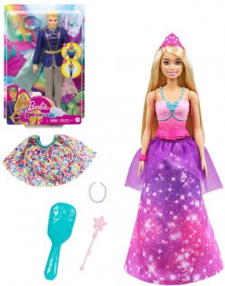 MATTEL BRB Dreamtopia panenka Barbie / pank Ken s transformac