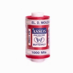 Polyesterov nit Assos 1000m - jasn erven