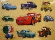 Dřevěné vkládací puzzle Cars Blesk McQueen