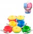 Nádobí dětské barevné set 18ks malý kuchař v síťce plast 2 druhy