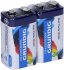 Baterie 9V Plus 325mAh 6F22 Zinc set 2ks Grundig