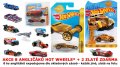 Hot Wheels AKCE angliky 8+2 zlat ZDARMA